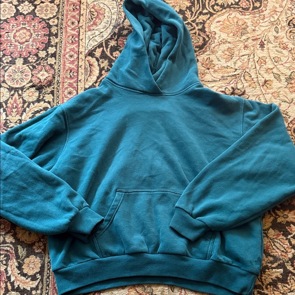 Abercrombie & Fitch Teal Blue Pullover Hoodie
